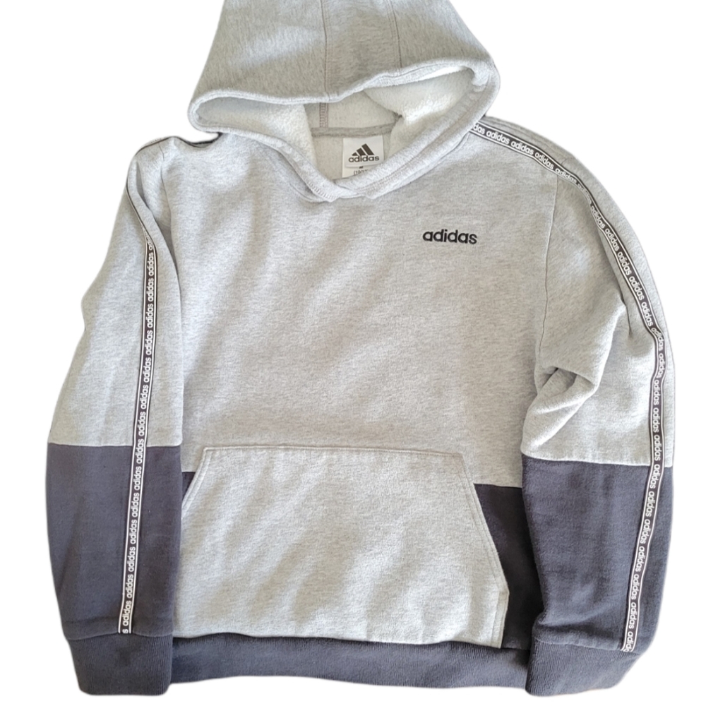 Adidas Jogging Set, Big Kids Boys Size 10/12, Color Grey & Black